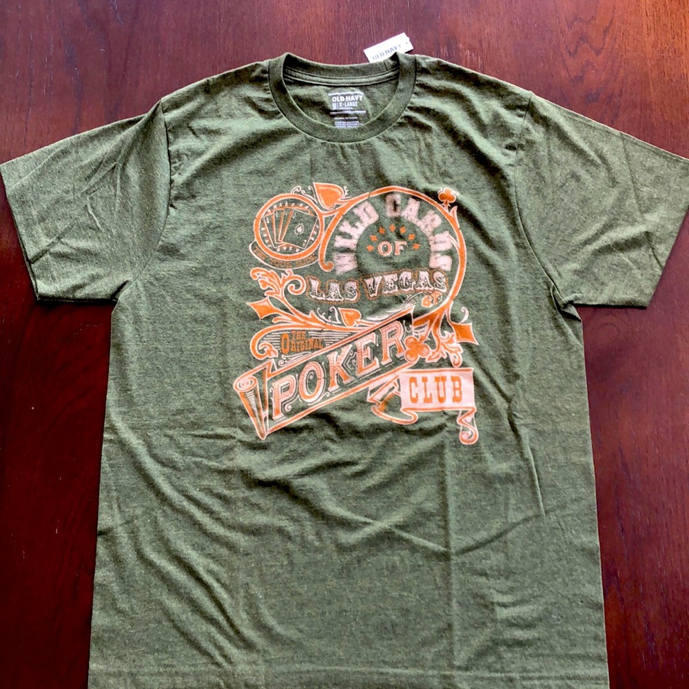 Wild Cards of Las Vegas Poker Club T-shirt - Picture 1 of 3